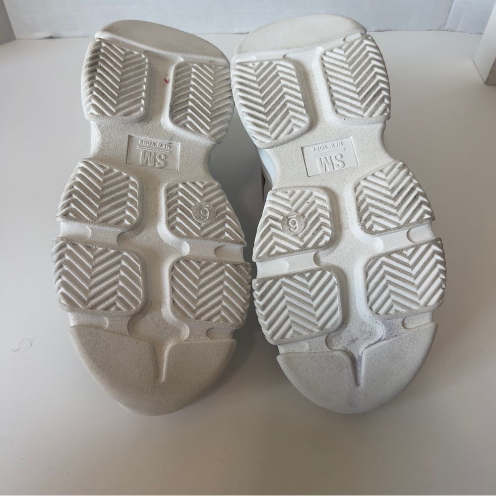 SM New York Womens White Black Tan Platform Fashion Athletic Sneakers Size 6 - Picture 7 of 7